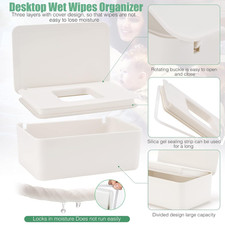 Baby Wipes Dispenser, Wipe Holder for Baby Adult,Keeps Wet Tissue Fresh, No...