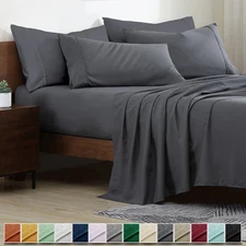 Sheet Set 4 Piece Hotel Bed sheet Set Microfiber Ultra Soft Deep Pocket Sheets