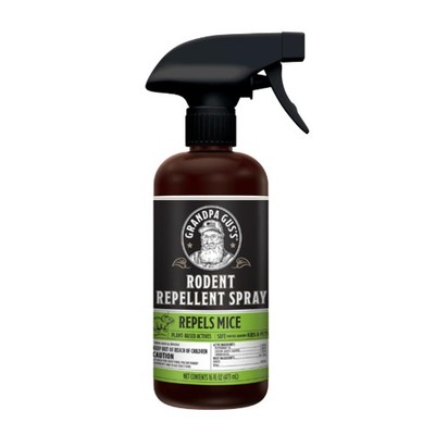 Grandpa Gus's Rodent Repellent Spray, Peppermint & 16 Fl Oz (Pack of 1) 