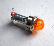 Vintage Amber Beehive Lens Dash Gauge Panel Light Hot Rod 58. Nos Dialco Vintage Amber Beehive Lens Dash Gauge Panel Light Hot Rod 58. Nos Dialco