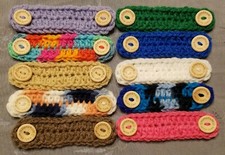 Lot of 10 Ear Savers Crochet Ear Protector Face Mask Extender SMALL Handmade