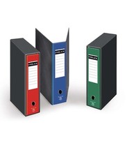 Set 3 Raccoglitore 28x35cm Anelli Con Custodia UNIBLACK PIGNA Verde/Rosso/Blu