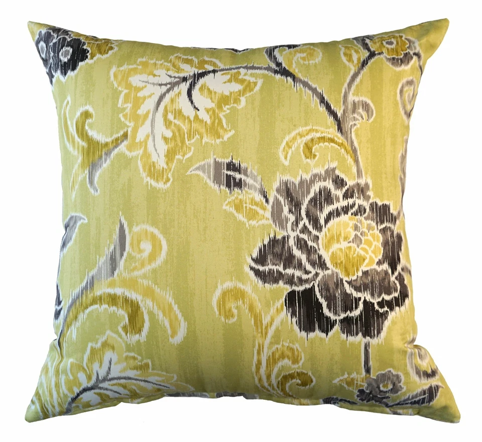 Funda de almohada con detalles de satén de algodón floral Biarritz 21x21 LA CAMA BIEN VESTIDA Foto 3 de 4