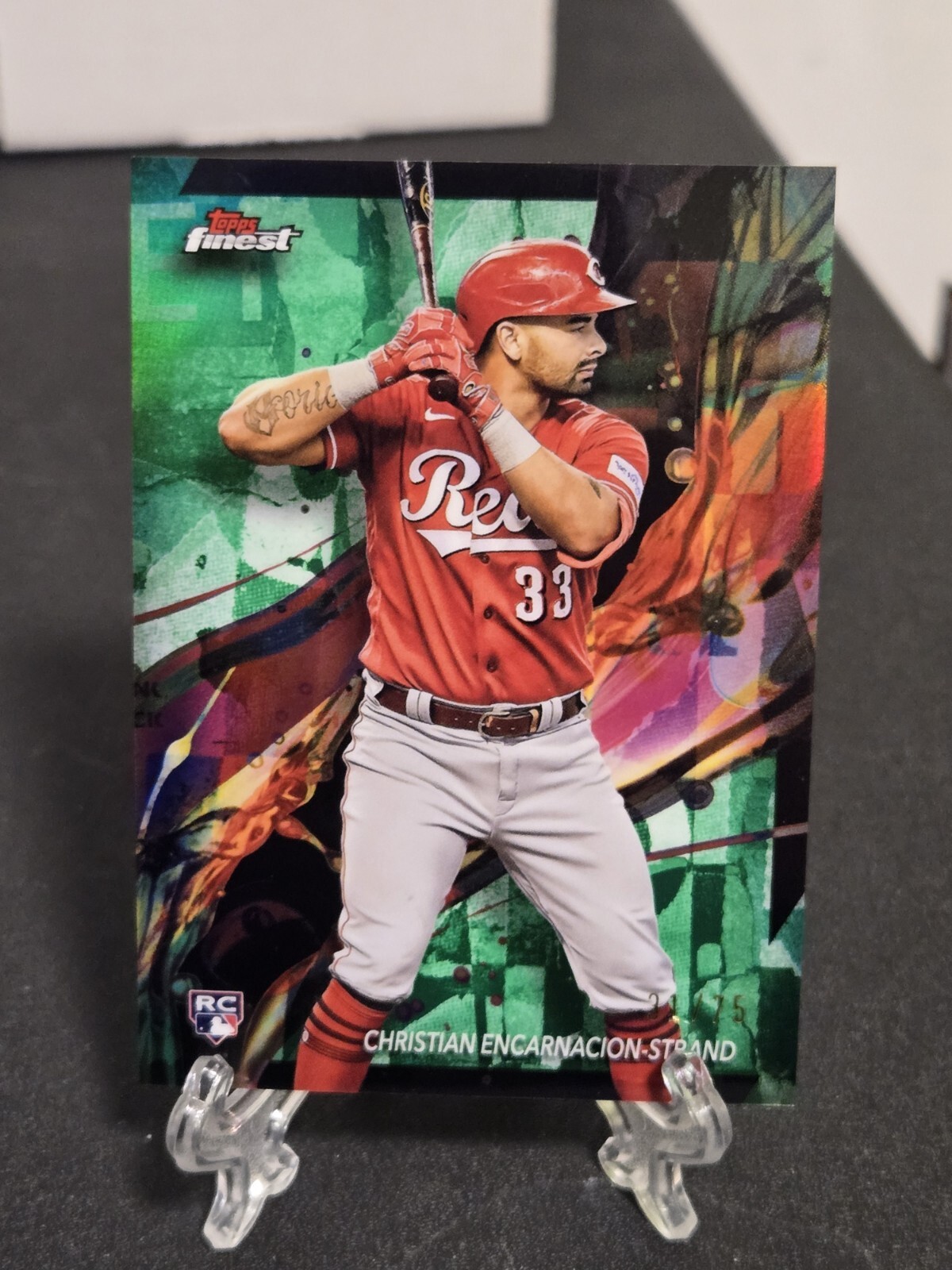 2024 Finest #4 Christian Encarnacion-Strand Green Refractor #/75 RC