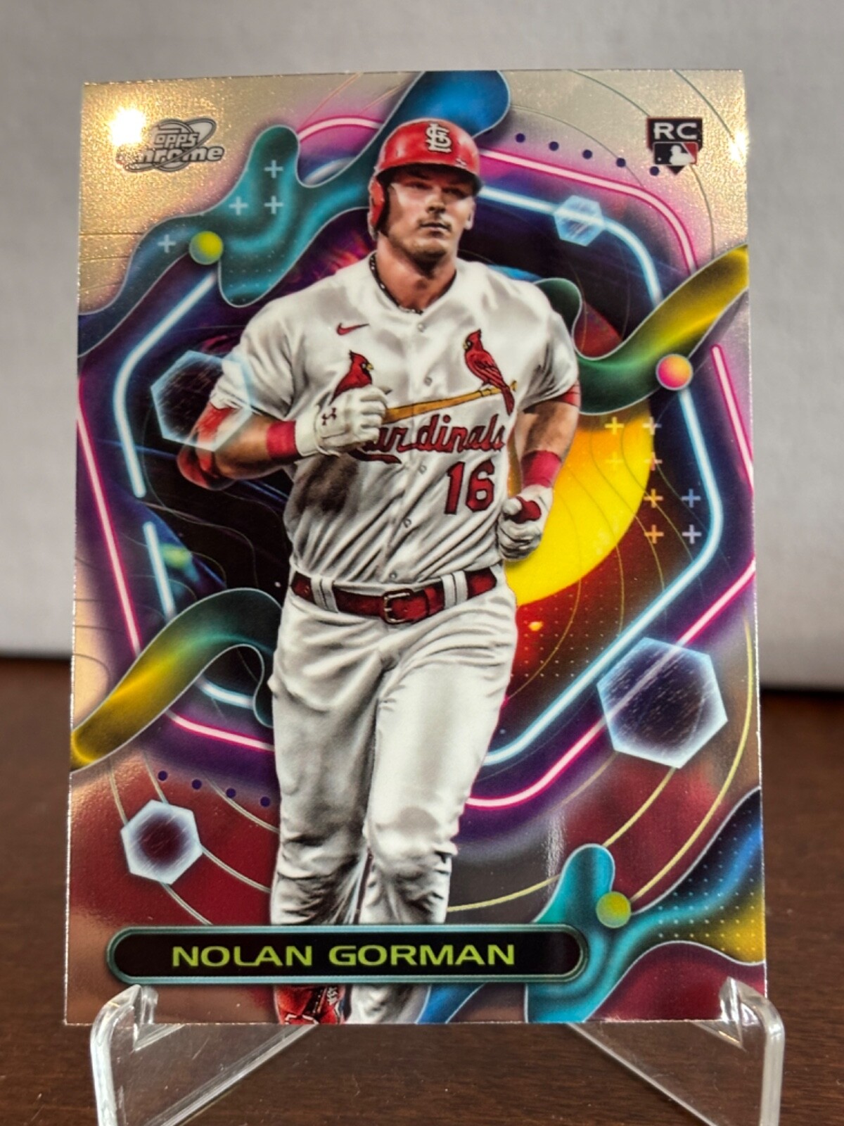 2023 Topps Cosmic Chrome #16 Nolan Gorman Base Rookie RC St. Louis Cardinals