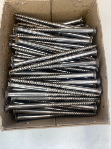 Box Steel Countersunk Screws 4" x 12 Nettlefolds GKN Slotted Full Box of 144 - Picture 17 of 24