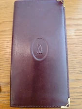 Vintage Cartier Long bifold wallet in Bordeaux-great condition