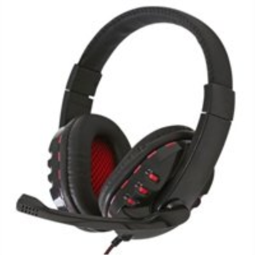 Gaming Usb Headset Microphone- Soft Headband/Ear Cushions Black NUOVO