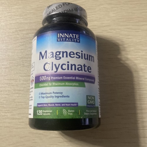 Innate Vitality Magnesium Glycinate 500mg 120 Veggie Caps EXP 4/25 eBay