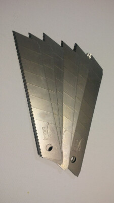 Snap Off utility knife replacement sharktooth blades Olfa style 18mm X 10 blades