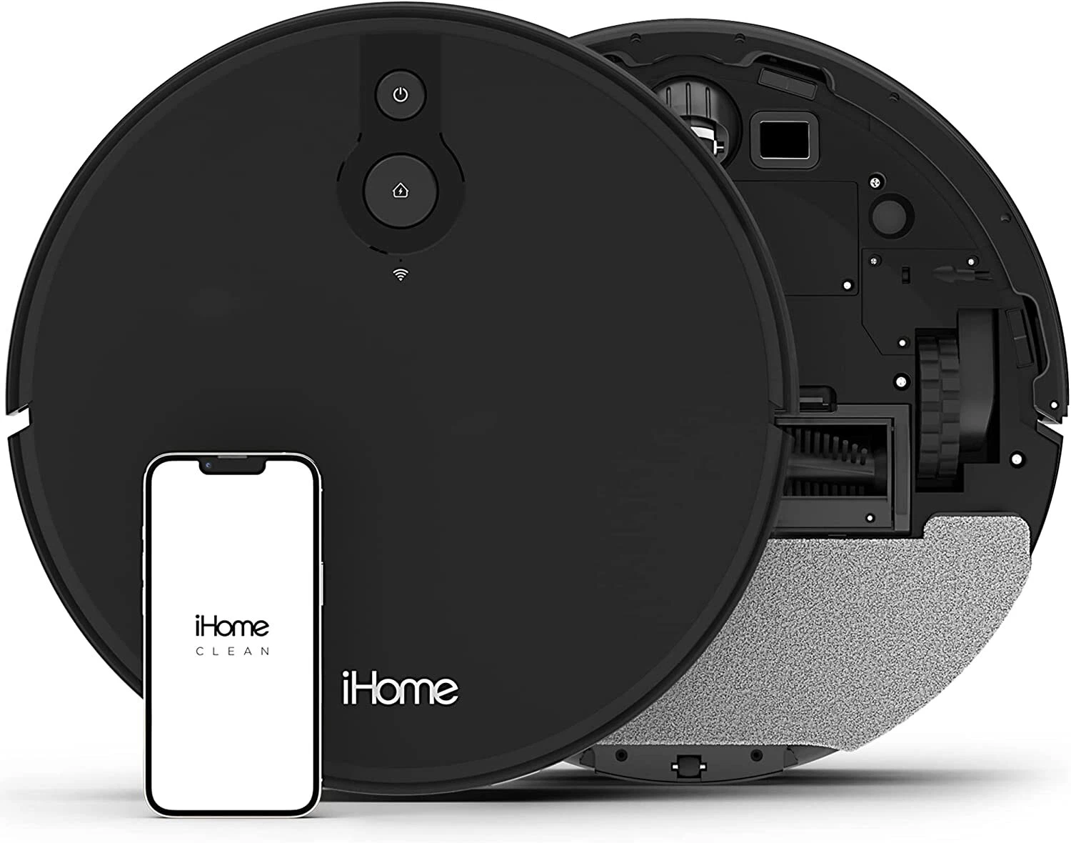 iHome AutoVac Eclipse, Robot Vacuum Cleaner, HomeMap Navigation, 2200pa Strong S