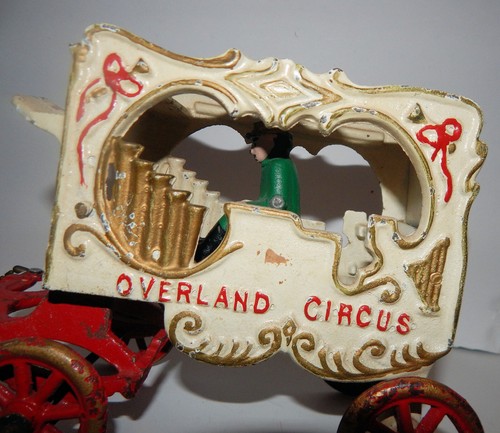Kenton Cast Iron Overland Circus Horse Drawn Calliope. 2 Horses and one Rider - Picture 2 of 10