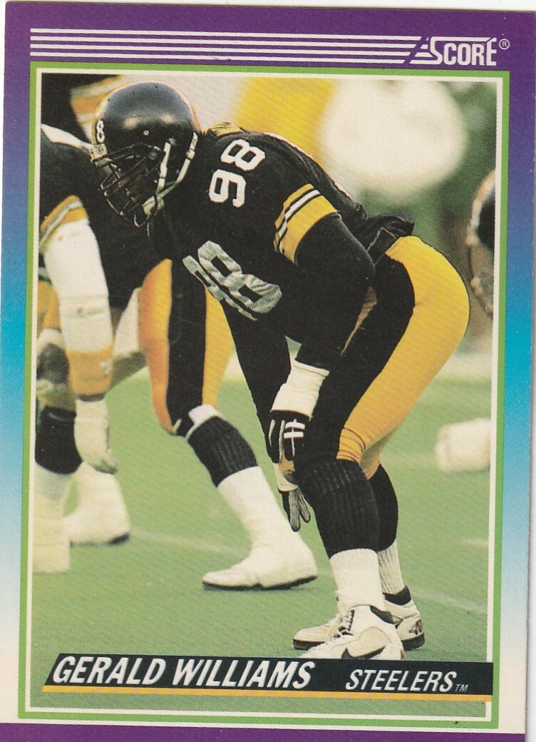 FREE SHIPPING-MINT-1990 Score Gerald Williams #517 STEELERS PLUS BONUS CARDS