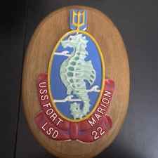 Navy Emporium USS Fort Marion LSD 22 Navy Ship Plaque