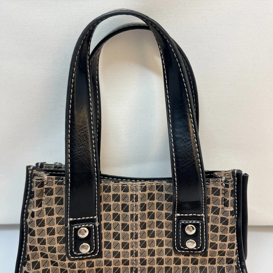 Bolso de mano Nine and Co. vintage pequeño superior tela excelente estado Foto 2 de 4