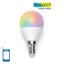 Lampadina Smart ANTELA E14 4.5W - RGB, Controllo App E Vocale, Compatibile Alexa E Google