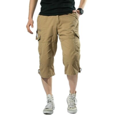 Pantalones Cortos Con Múltiples Bolsillos Para Hombre Shorts De