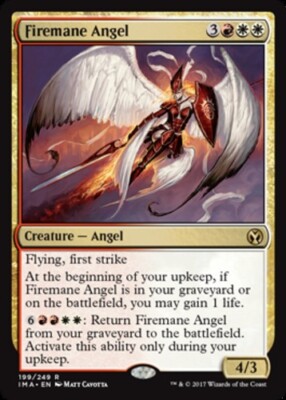 Firemane Angel ~ Lightly Played Iconic Masters MTG Magic UltimateMTG Multi-Color