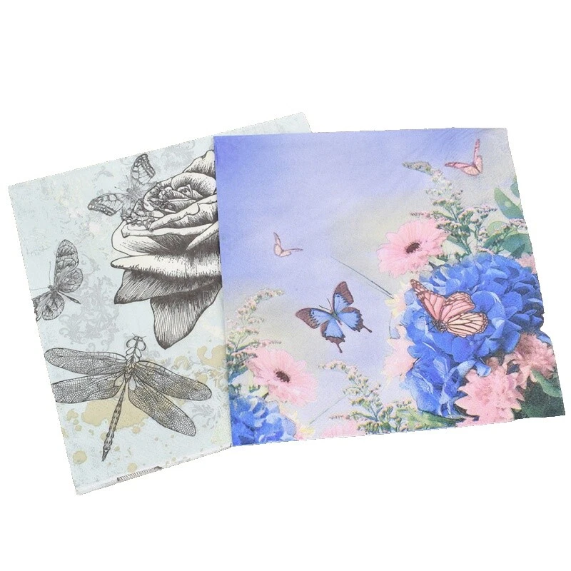 Borboletas Guardanapos festa de Natal