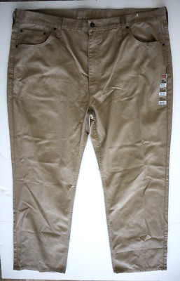 Levi's 559 Men's Big & Tall Sz 46x32 Beige Denim Relaxed Straight Fit Jeans $70