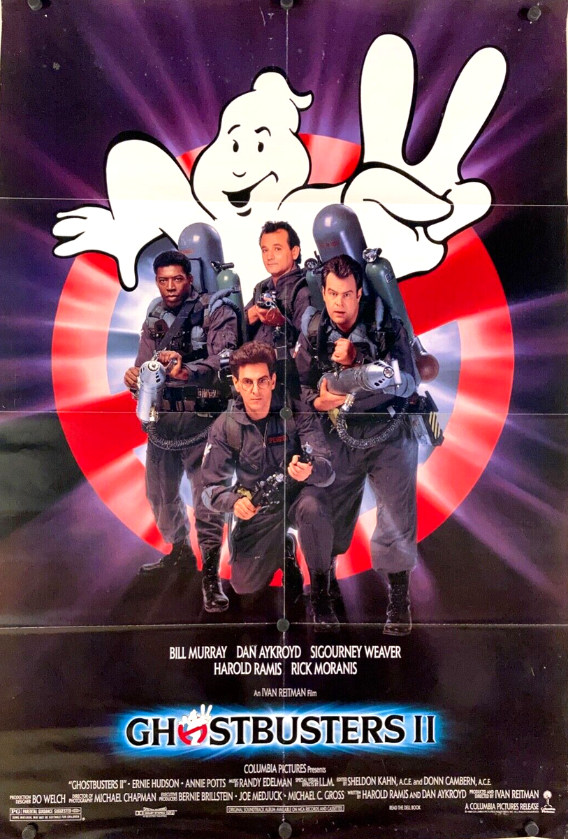 Original Movie Poster: GHOSTBUSTERS II COLUMBIA 1989 - Folded/SS