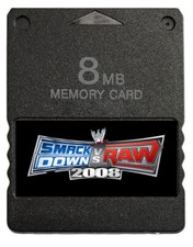 WWE SmackDown vs. Raw 2008 Save PS2 Memory Card 30 CAWs Unlocked Save