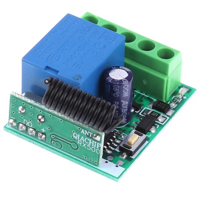 1CH Channel Wireless RF Remote Control Receiver Relay Switch DIY Module 433 Y#lk