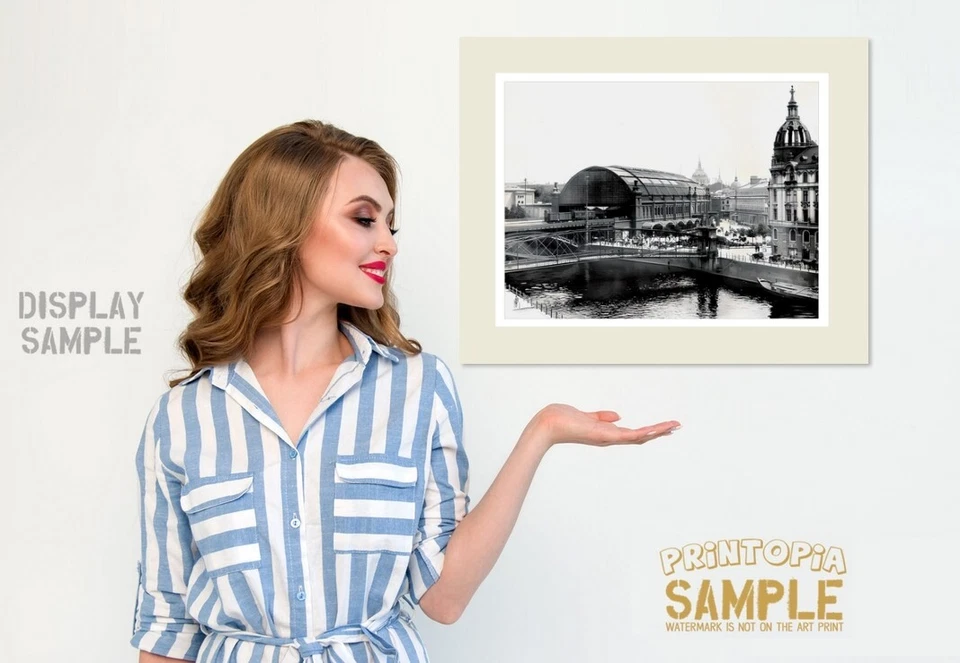 Friedrichstrasse Railway Station, Berlin c1902. * Art Print * City Architecture - Image 2 of 4