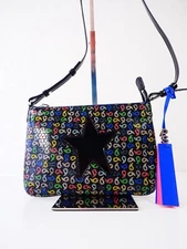 Paul Smith Leather Bag Black Star Multicoloured Leather Crossbody / Clutch