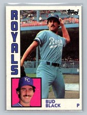 1984 Bud Black #26 Topps Kansas City Royals 84-TBBC#1-2