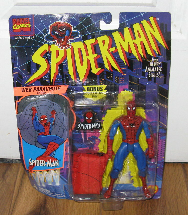 DAMAGED CARD 1994 Toybiz Marvel Animated Spiderman Web