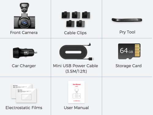5K Dash Cam Night Vision 5.8GHz WiFi&GPS 24H Loop Recording APP Control G-Sensor - Picture 11 of 11