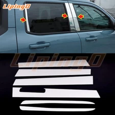 6p Stainless Steel Chrome Pillar Post Cover Door Trim For Ford Maverick 2022-24