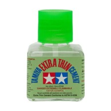 Tamiya Extra Thin Plastic Cement 40ml | Plastic Modelling Glue With Brush