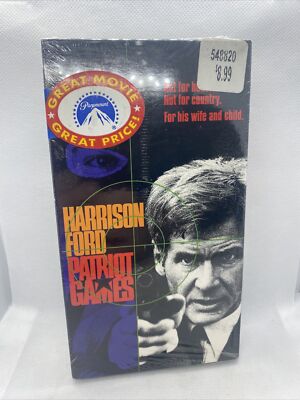 NEW SEALED Patriot Games (VHS, 1992) Harrison Ford, Anne Archer