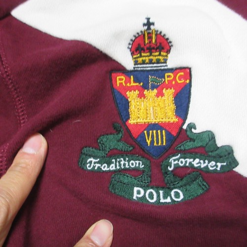 Ralph Lauren Sweatshirt Kids Medium 8-10 Red Big Logo Pullover - Picture 3 of 12