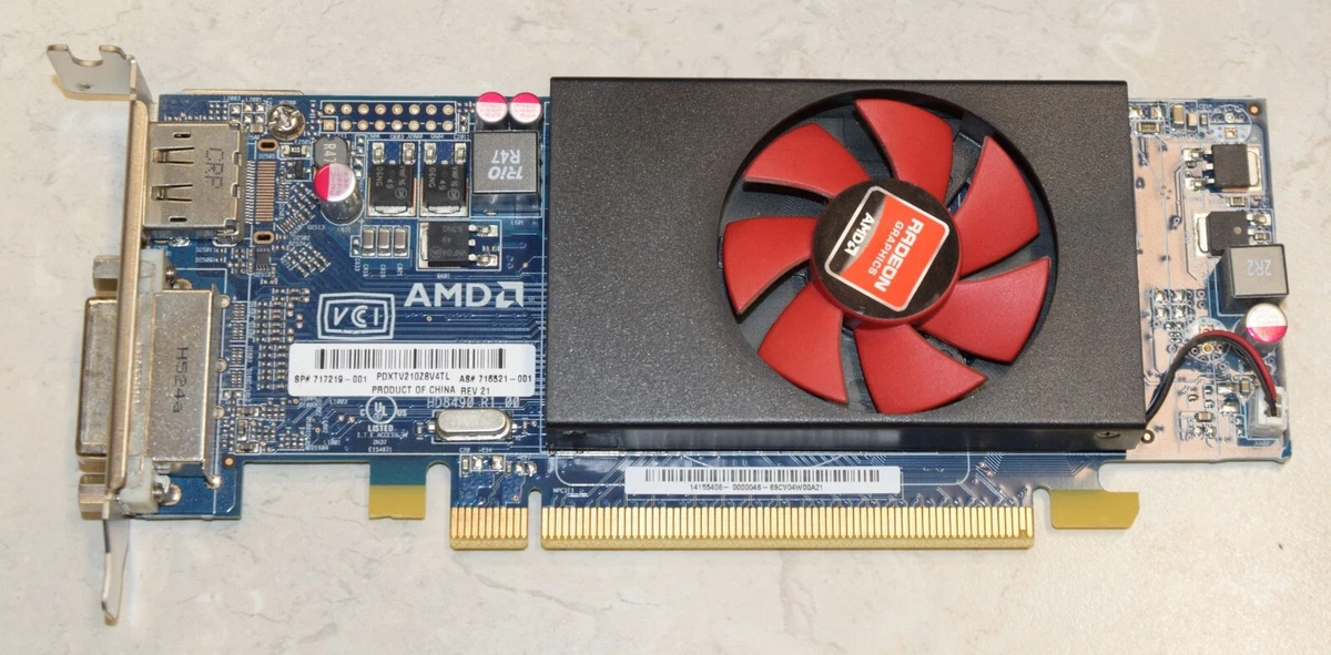 Carte Graphique AMD Radeon HD 8490 1Go DDR3 - DVI, DP, PCIe, Profil Bas (SFF) - Occasion