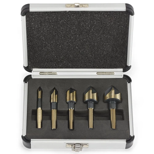 6PC COUNTERSINK TOOL BIT SET COUNTER SINK FOR STEEL METAL WOOD PLASTIC ALUMINUM - Picture 4 of 10