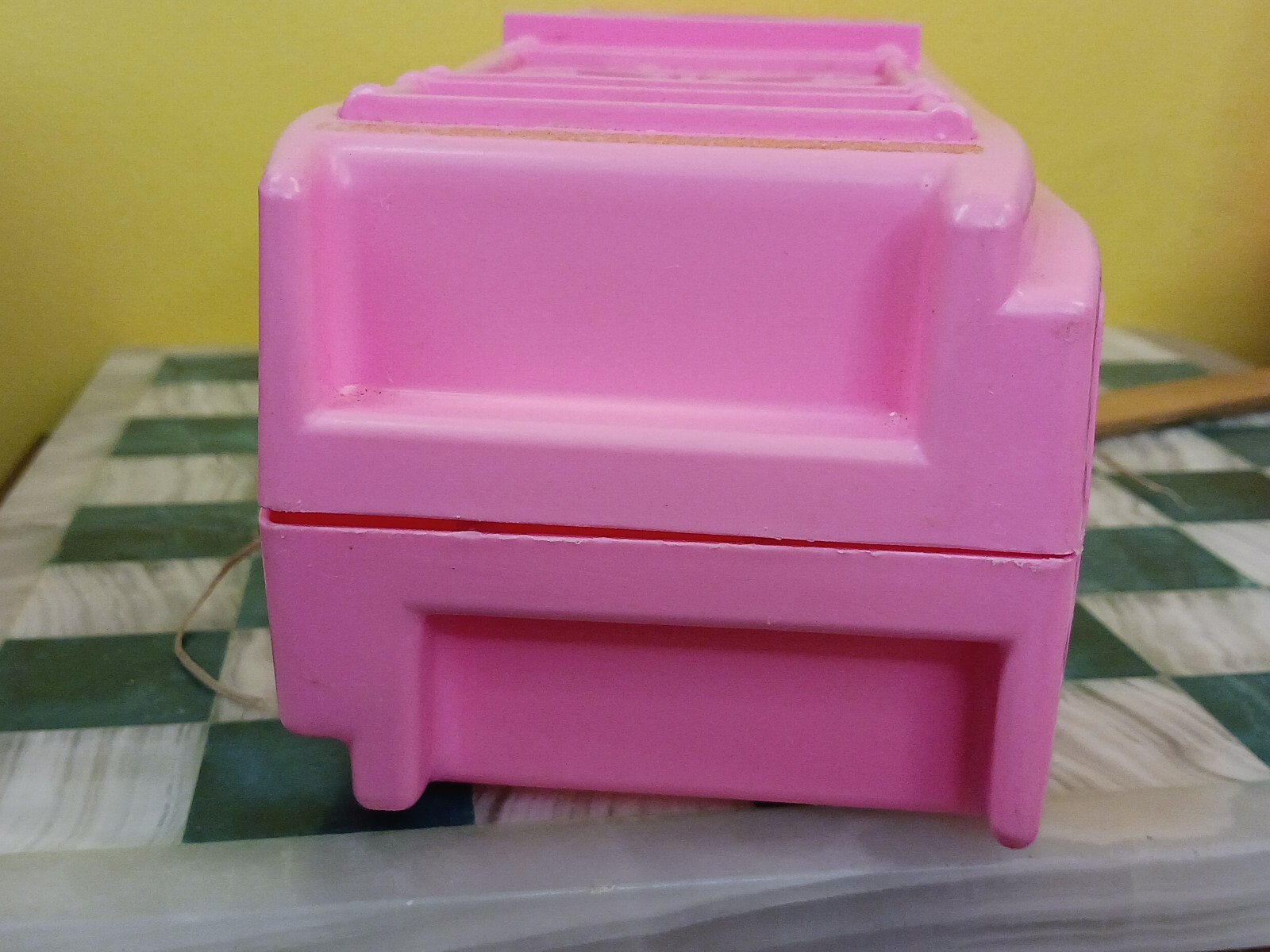 Vintage 1975 Barbie Dream House Elevator Replacement Part Pink Plastic