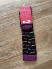 NEW Yo Sox Knee High Socks Black Purple OMG BFF Fashionable — photo 3