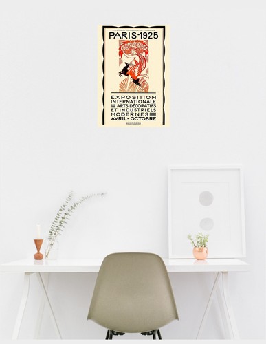 Pariser Kunstausstellung 1925 POSTERDRUCK A5A1 Wandbild Vintage Retro Klassiker Deko - Bild 5 von 5