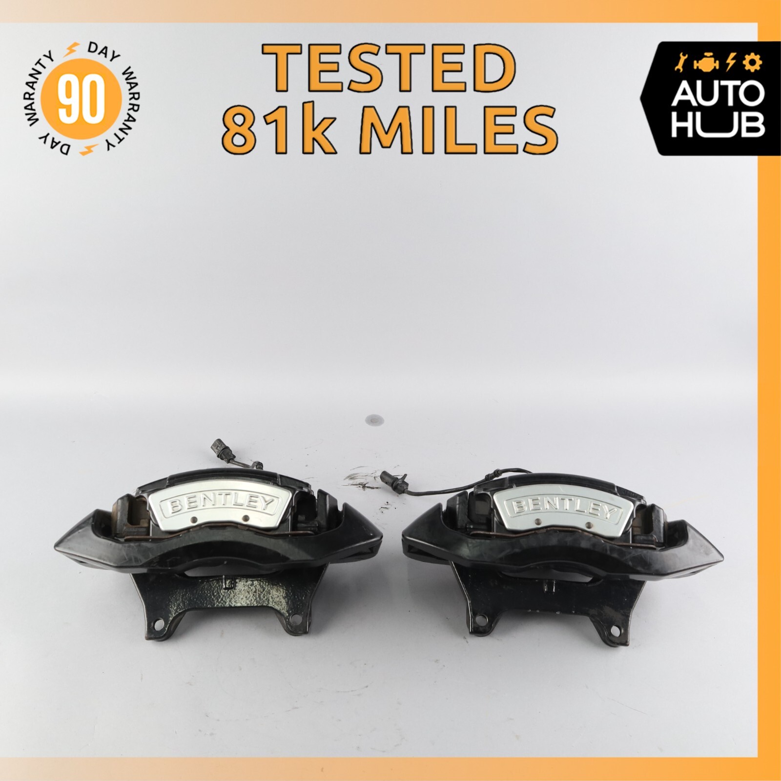 03-13 Bentley Continental GT GTC Front Brake Calipers Left & Right Set OEM 81k