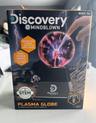Discovery Mind Blown Interactive Plasma Globe  STEM ~ Dual Power Portable ~ NIB