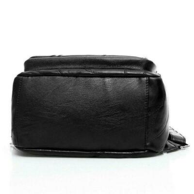 black leather adult backpack purse Vrba Genuine — Bostanten – BOSTANTEN Simple and stylish design simple Womens Small Soft Black Leather