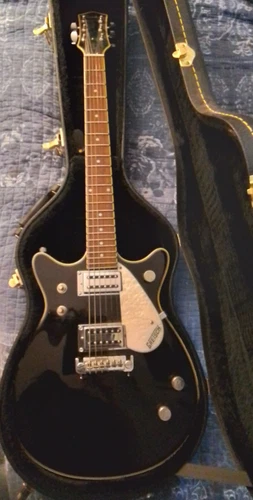 GRETSCH G2921 Black Double Jet Solid Body Guitar  - 1998 Korean Made