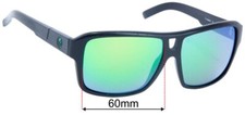 SFx Replacement Sunglass Lenses fits Dragon The Jam H2o Floatable - 60mm Wide