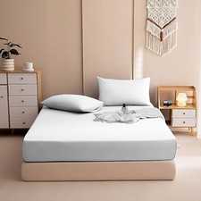 Fitted Sheet 11''/28cm Deep, 200TC Egyptian Cotton Single 4FT Double King Super