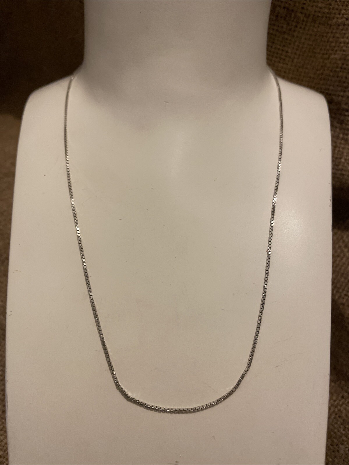 F. Solid Sterling Silver 925 Square Link Chain NE… - image 1