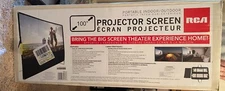RCA RPJ123 Indoor Outdoor 100" Diagonal Portable Projector Screen