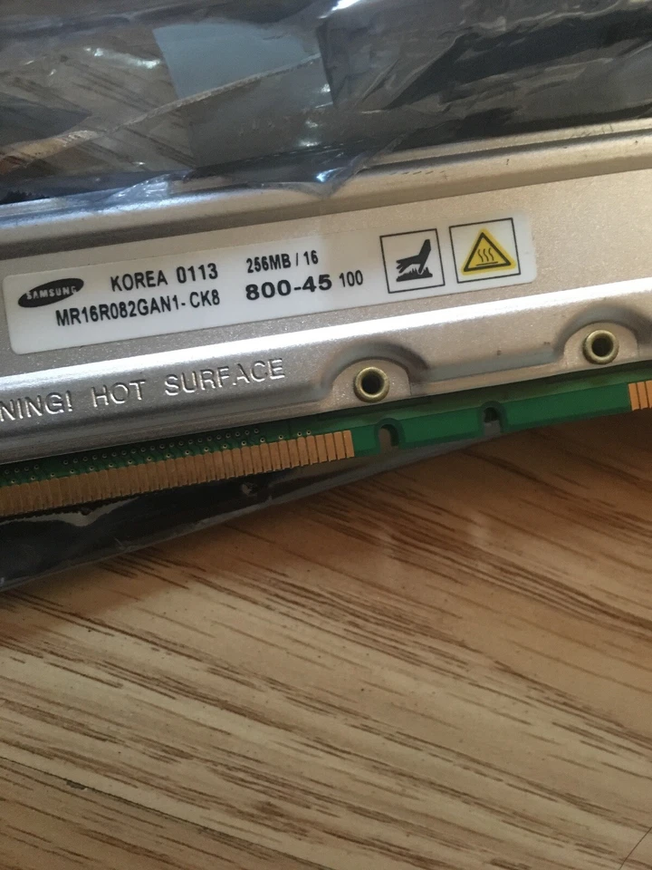 Samsung MR16R082GAN1-CK7 256MB 711-45 RAMBUS Memory RAM - Image 2 of 2